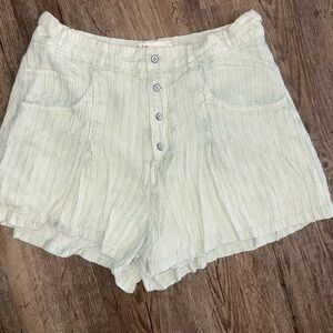 Vintage Havana • High Waisted Flare Shorts